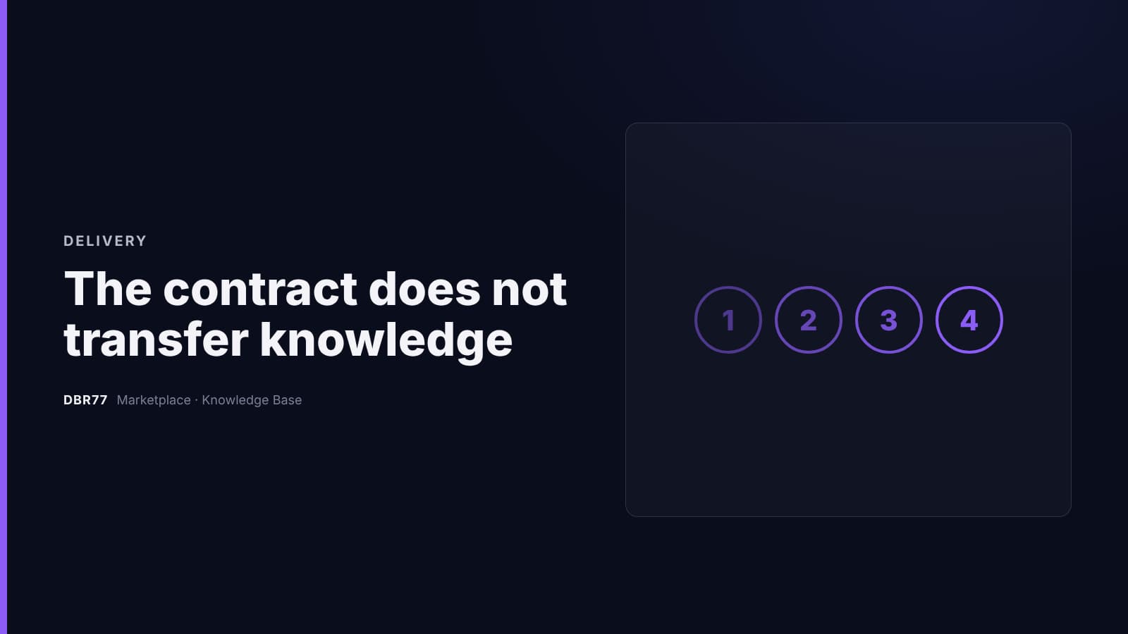 The contract does not transfer knowledge